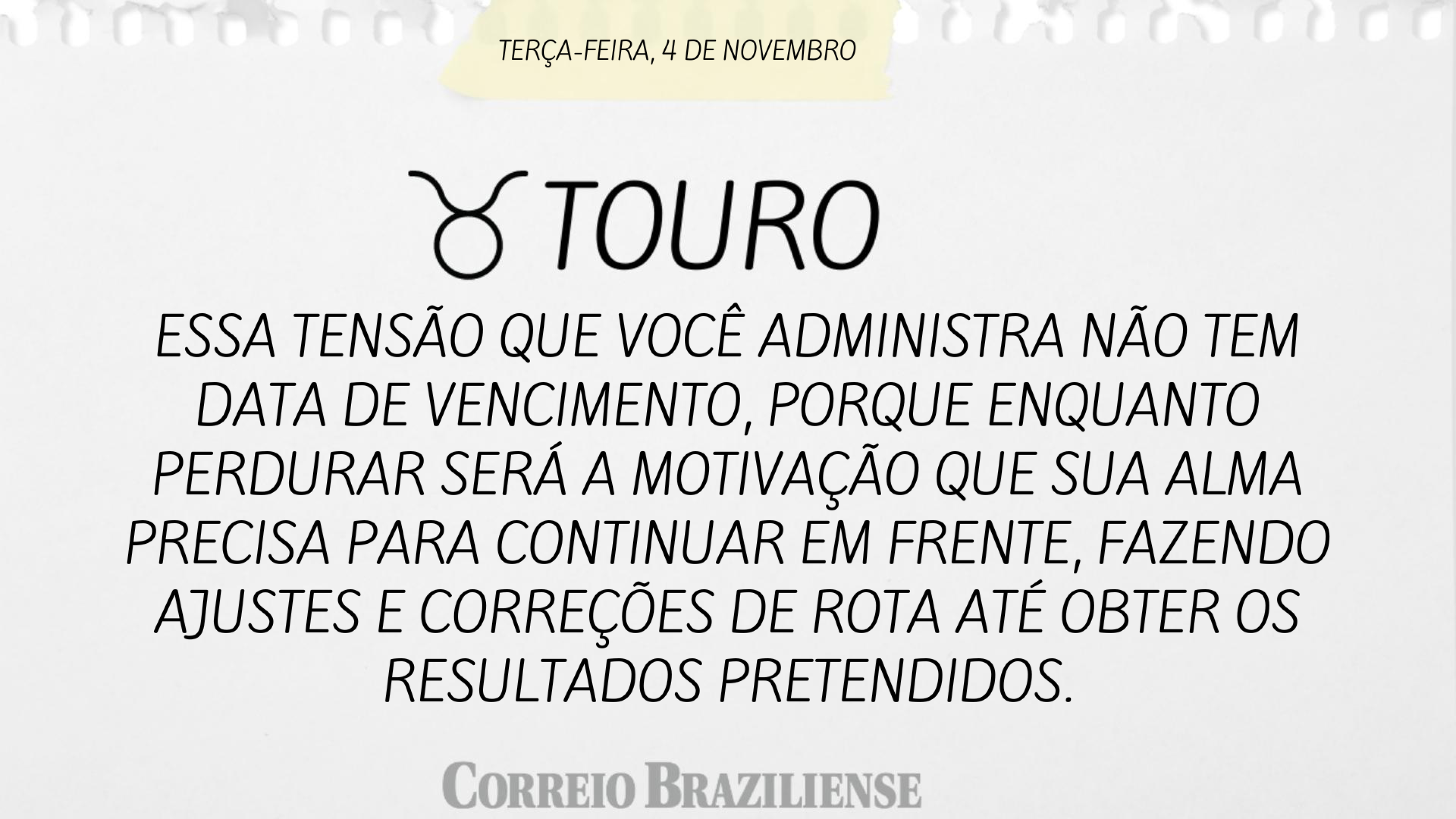 Horóscopo desta quarta