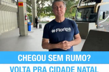 Prefeito de Florianópolis promete passagem 'de volta' a quem chegar sem emprego - Reprodução/redes sociais 