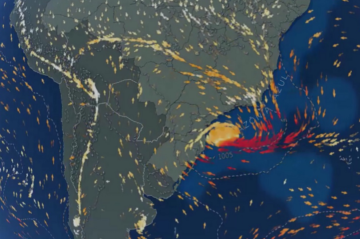 A previsão é que o ciclone esteja formado no fim da noite desta sexta - (crédito: Climatempo) A previsão é que o ciclone esteja formado no fim da noite desta sexta - (crédito: Climatempo)
