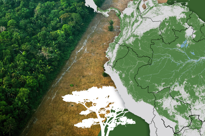 A seca tem afetado rios que atravessam a Amazônia, como o Tapajós -  (crédito: BBC)