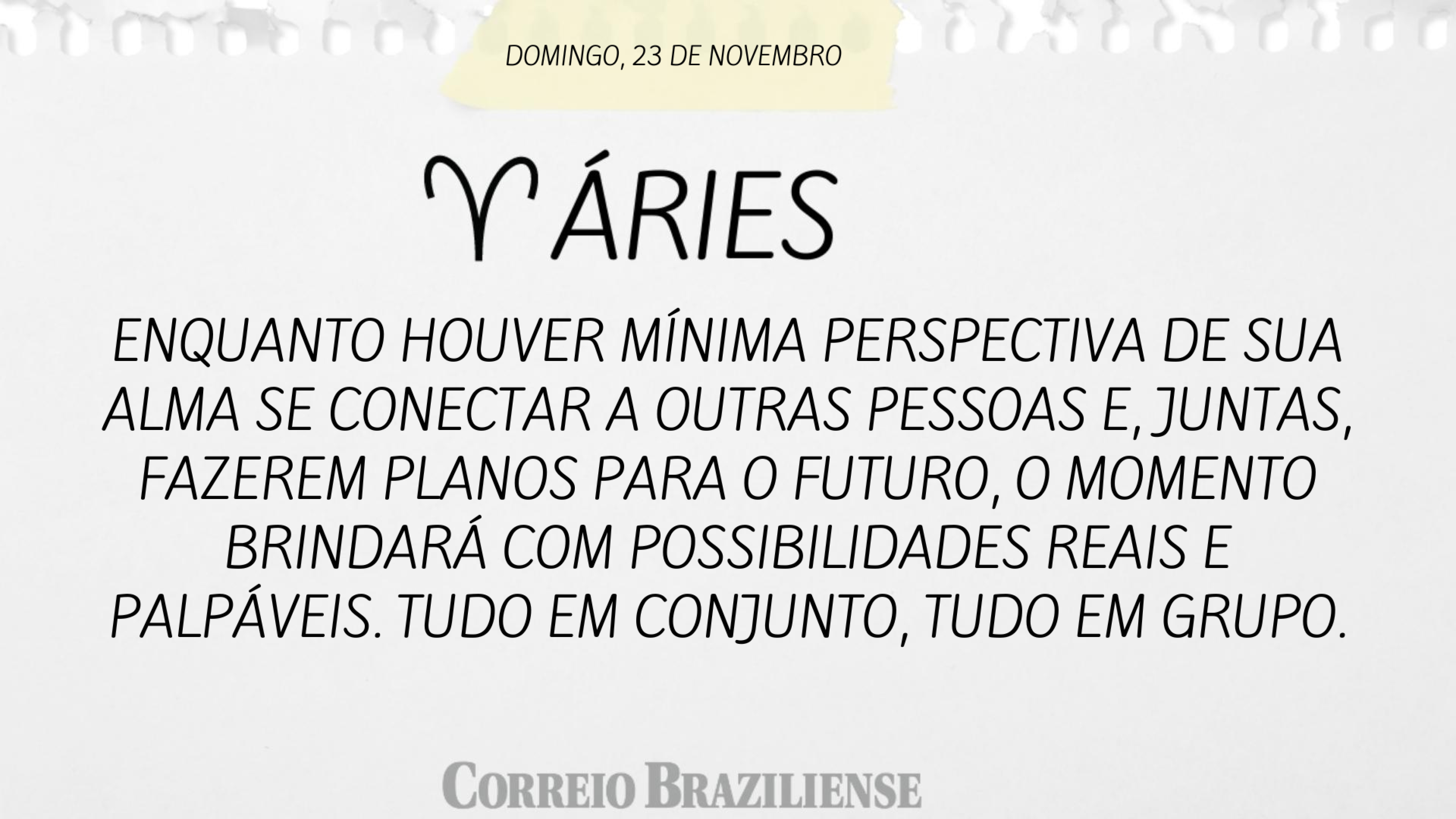 Horóscopo | 23 de novembro