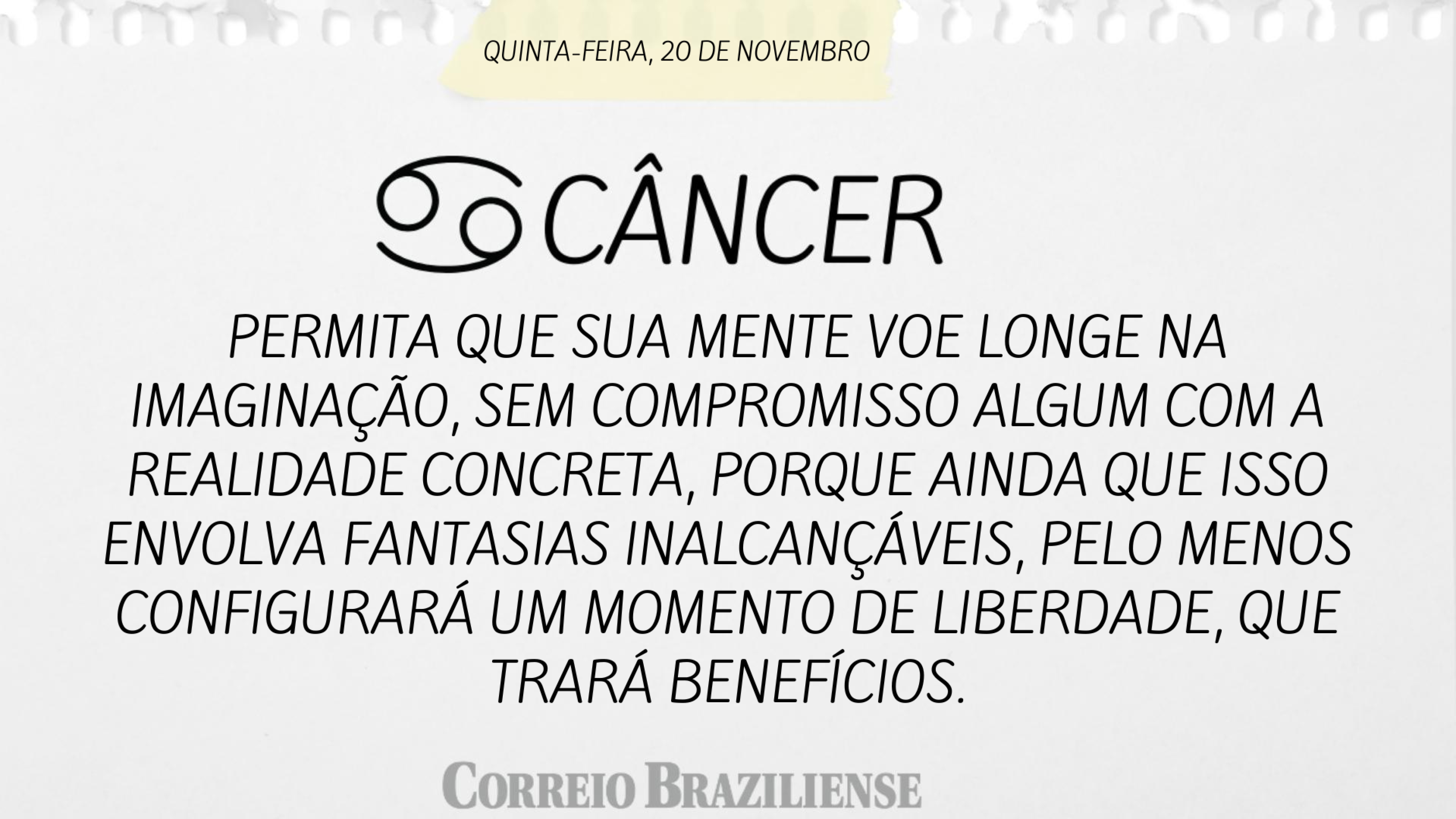 Hor&Atilde;&sup3;scopo | 20 de novembro