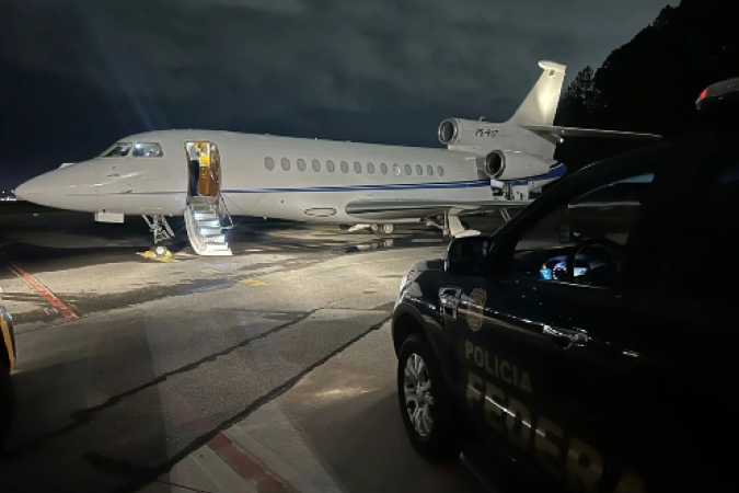 PF apreende avião de R$ 200 milhões que seria usado na fuga de Daniel Vorcaro