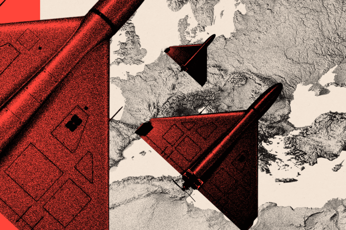 Em 9 de setembro, cerca de 20 drones de despiste russos entraram na Polônia. -  (crédito: AFP via Getty Images)