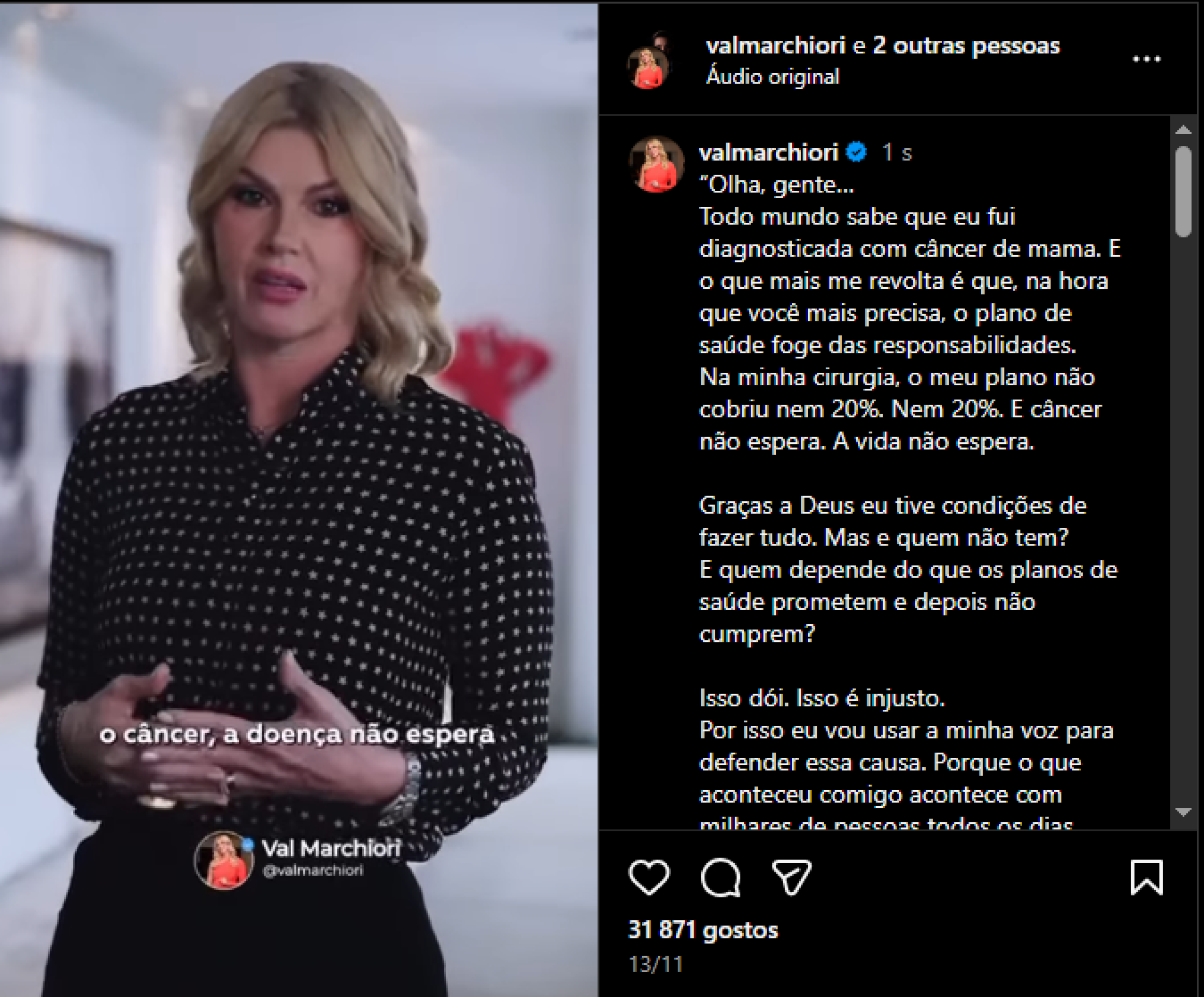 Por que seria importante falar de Val Marchiori?