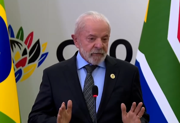 Presidente Lula fala com imprensa em evento do G20 -  (crédito: Reprodução/CanalGov)