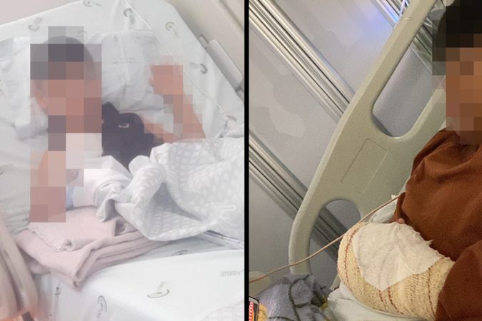 Nívia ao lado do filho no hospital, após a cirurgia - (crédito: Arquivo pessoal) Nívia ao lado do filho no hospital, após a cirurgia - (crédito: Arquivo pessoal)