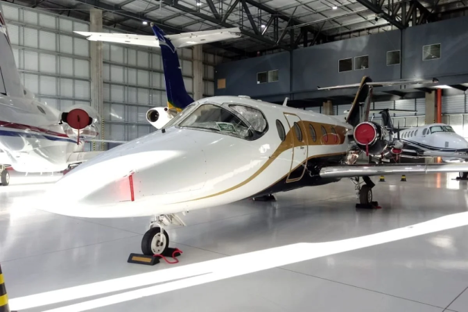 Avião apreendido na operação -  (crédito: Divulgação/PF)