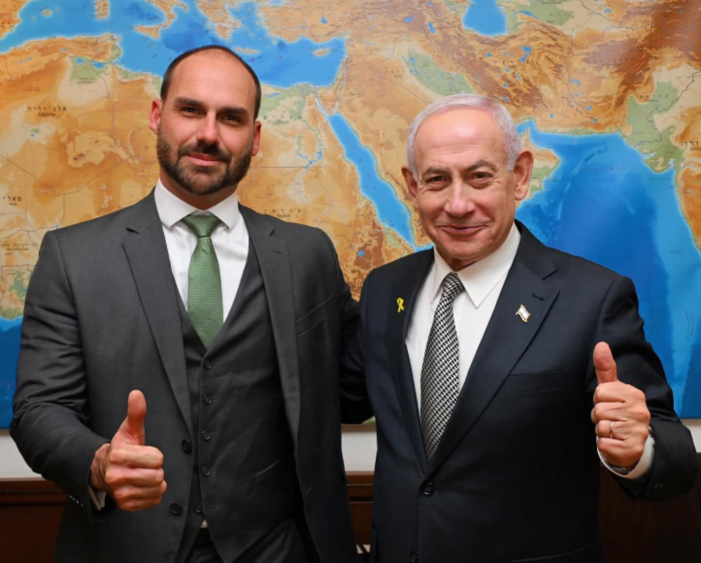Eduardo Bolsonaro vai a Israel e se encontra com Netanyahu