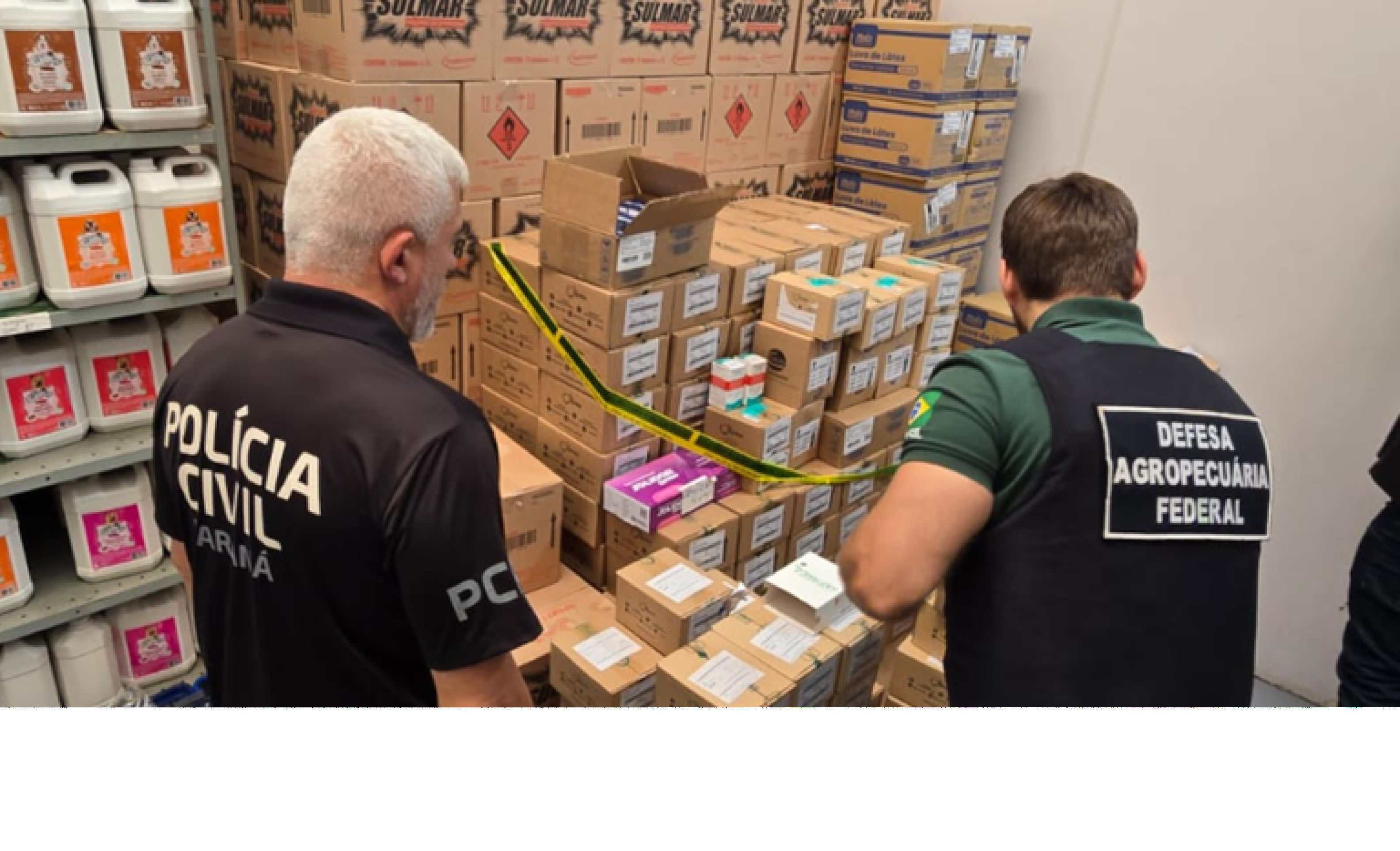 Opera&ccedil;&atilde;o "Filling the Gap" mirou em organiza&ccedil;&atilde;o criminosa que atuava desviando produtos veterin&aacute;rios em SP, MT, MG e RJ -  (crédito: Minist&eacute;rio da Agricultura e Pecu&aacute;ria ) -Opera&ccedil;&atilde;o "Filling the Gap" mirou em organiza&ccedil;&atilde;o criminosa que atuava desviando produtos veterin&aacute;rios em SP, MT, MG e RJ -  (crédito: Minist&eacute;rio da Agricultura e Pecu&aacute;ria )