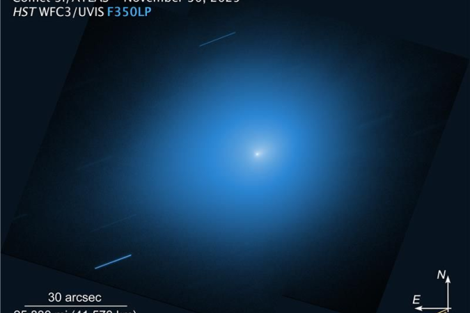 Recem descoberto, o 3I/ATLAS é o terceiro objeto originado fora do Sistema Solar já identificado passando por nossa vizinhança cósmica - (crédito: NASA/ESA) Recem descoberto, o 3I/ATLAS é o terceiro objeto originado fora do Sistema Solar já identificado passando por nossa vizinhança cósmica - (crédito: NASA/ESA)