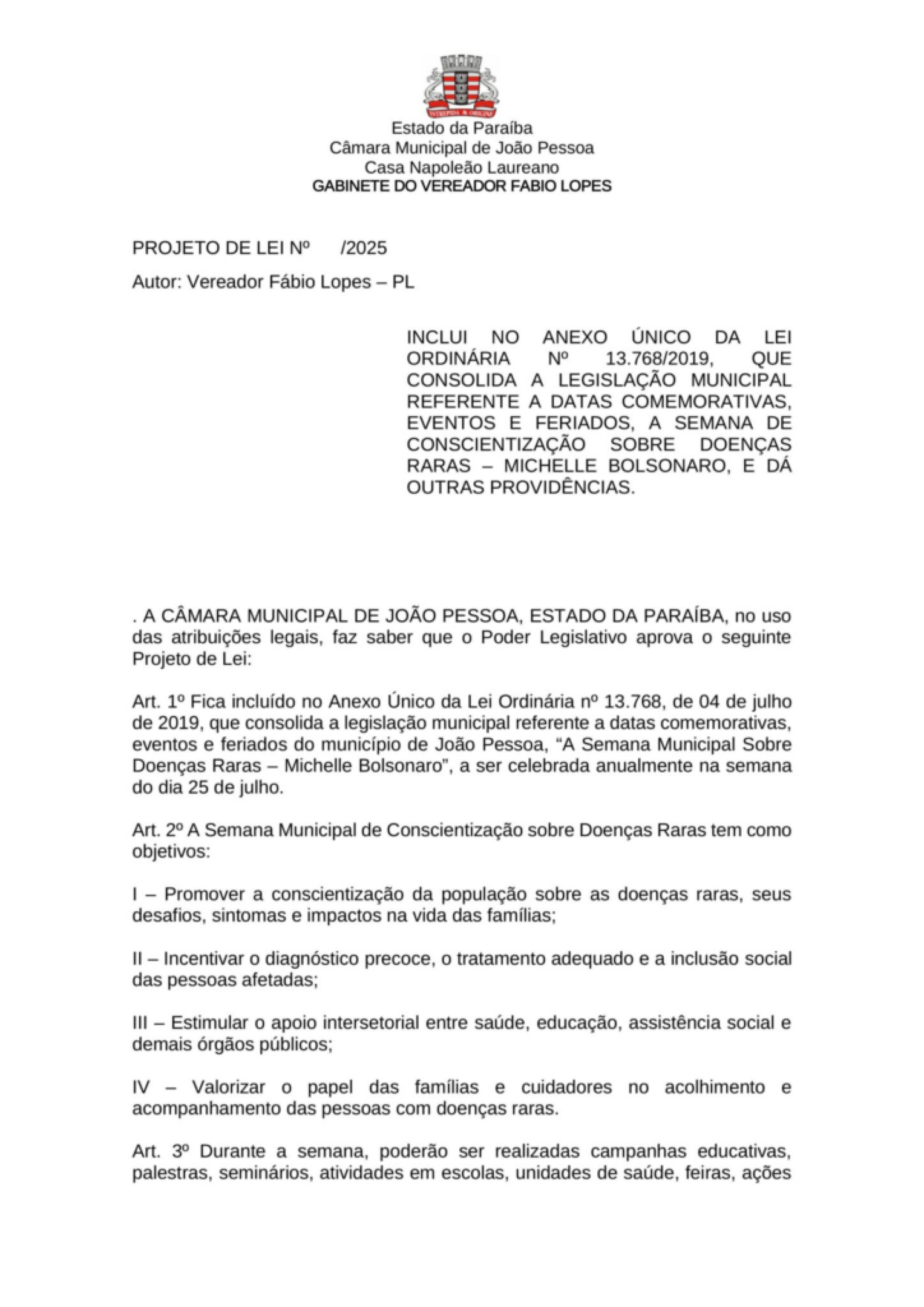 Lei foi publicada no Diário Oficial da União do Estado em 2 de dezembro
