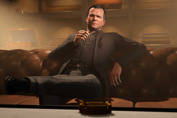 Michael De Santa, um dos três protagonistas de Grand Theft Auto V, está de volta na nova expansão. - (crédito: Divulgação/Rockstar Games) Michael De Santa, um dos três protagonistas de Grand Theft Auto V, está de volta na nova expansão. - (crédito: Divulgação/Rockstar Games)