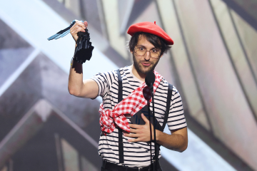 No evento, Guillaume Broche e sua equipe foram vestidos como as skins francesas dos personagens