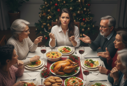 Como lidar com perguntas invasivas na ceia de Natal sem sair machucado -  (crédito: Inteligência Artificial )