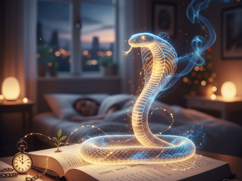 O que significa sonhar com cobra no fim de ano? Psicóloga responde -  (crédito: Inteligência Artificial )