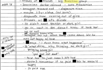 Documento divulgado pelo Departamento de Justiça dos EUA cita modelo que 'acabou de vir do Brasil' -  (crédito: Reprodução) -Documento divulgado pelo Departamento de Justiça dos EUA cita modelo que 'acabou de vir do Brasil' -  (crédito: Reprodução)