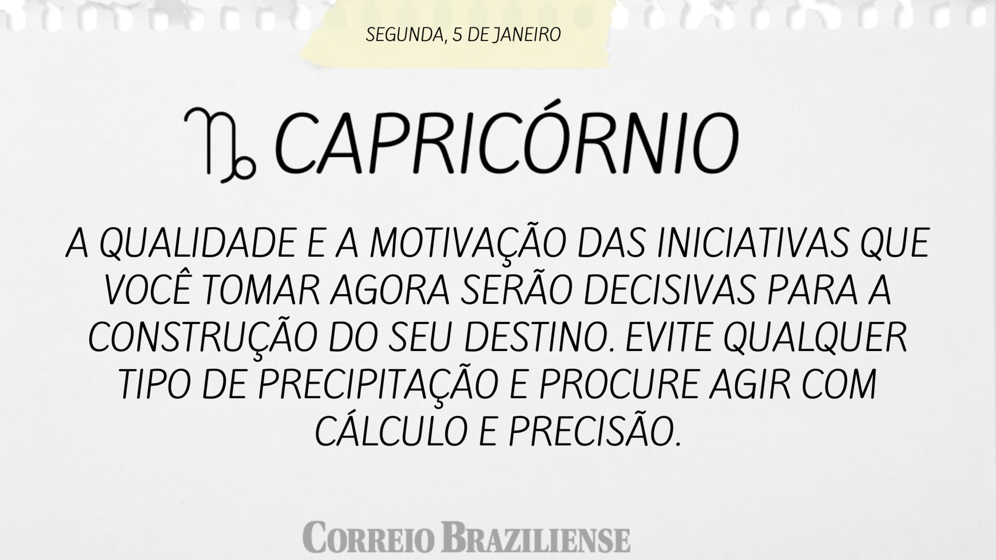 Hor&oacute;scopo desta segunda-feira, 5 de janeiro de 2026