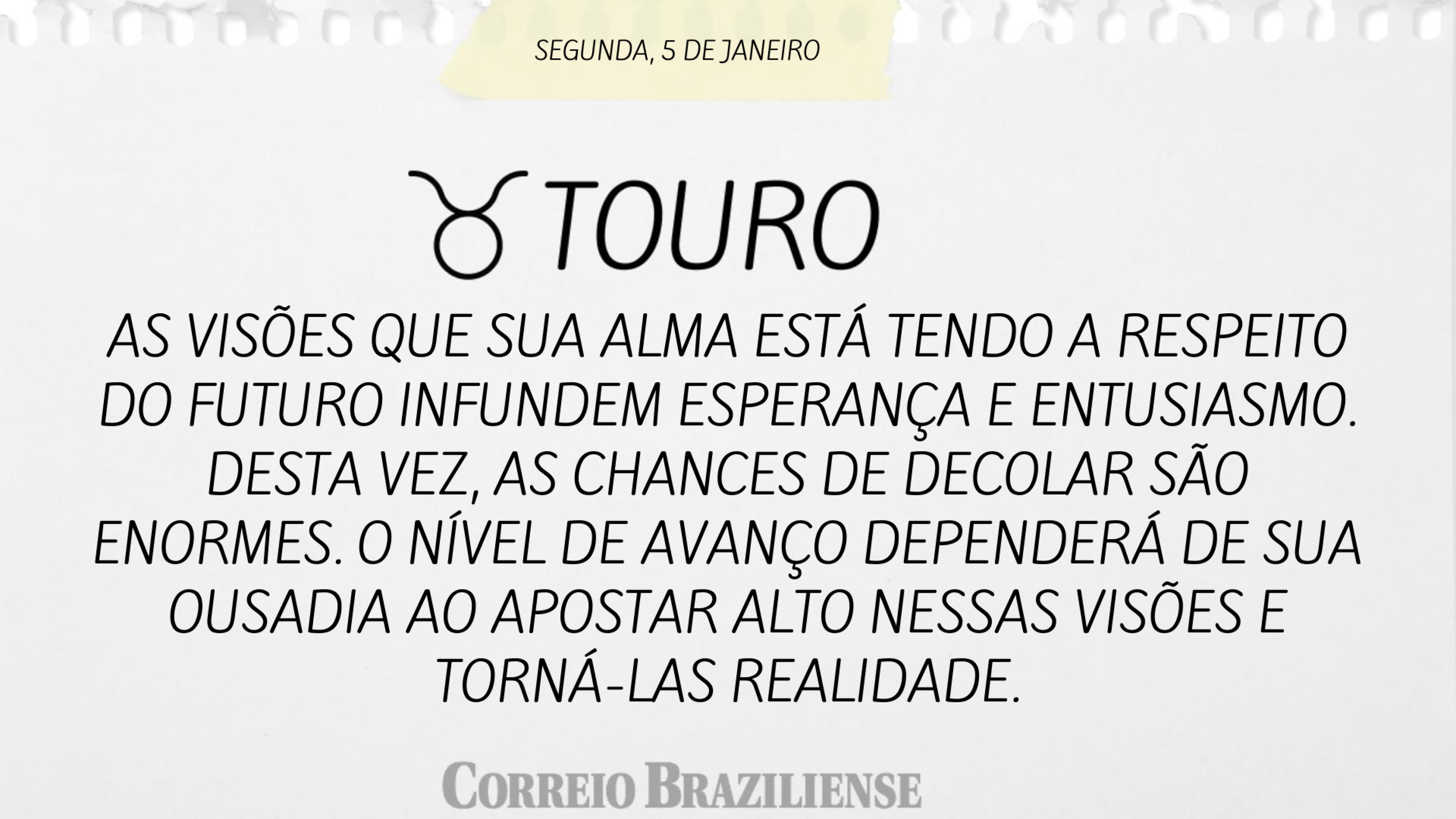 Hor&oacute;scopo desta segunda-feira, 5 de janeiro de 2026
