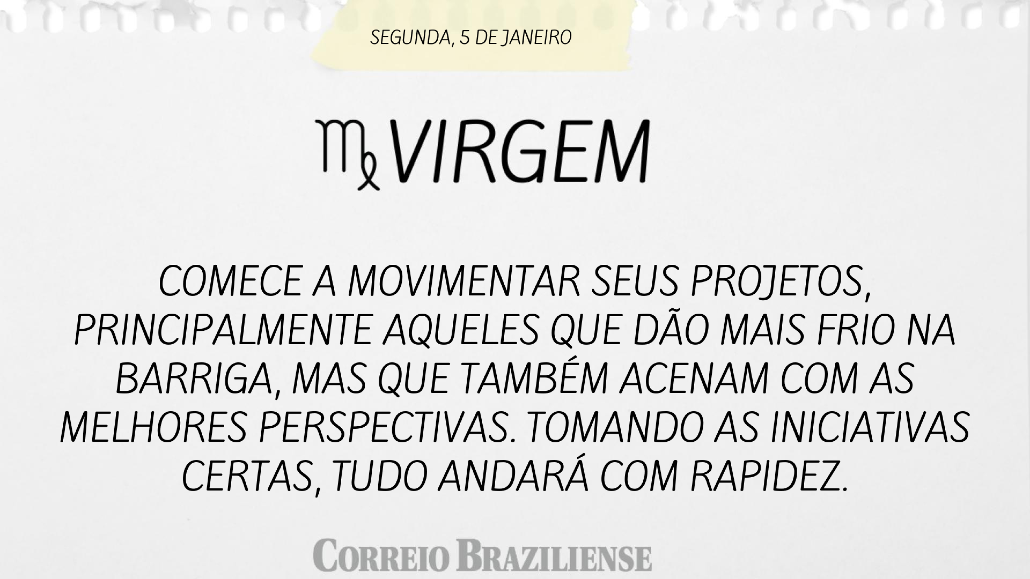 Hor&oacute;scopo desta segunda-feira, 5 de janeiro de 2026