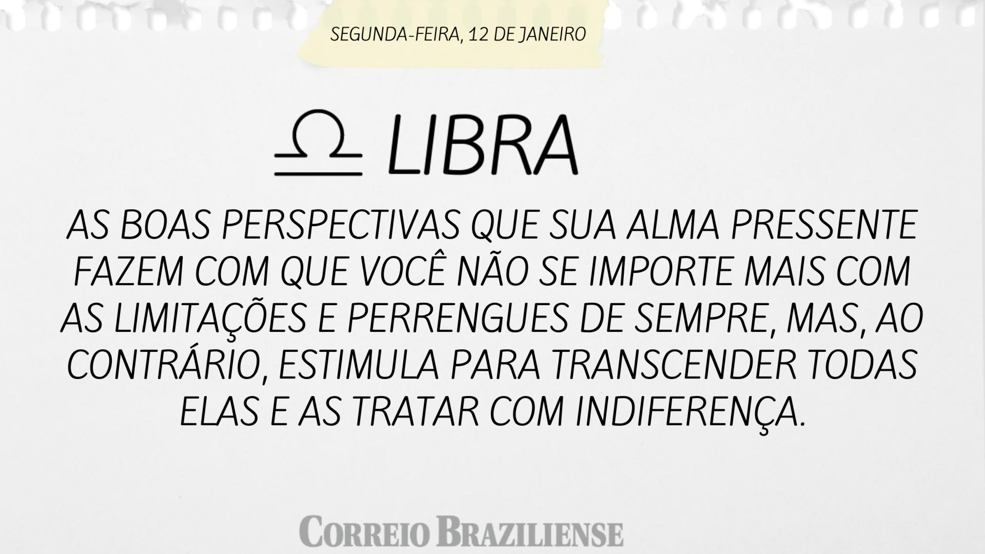 Hor&oacute;scopo desta segunda-feira