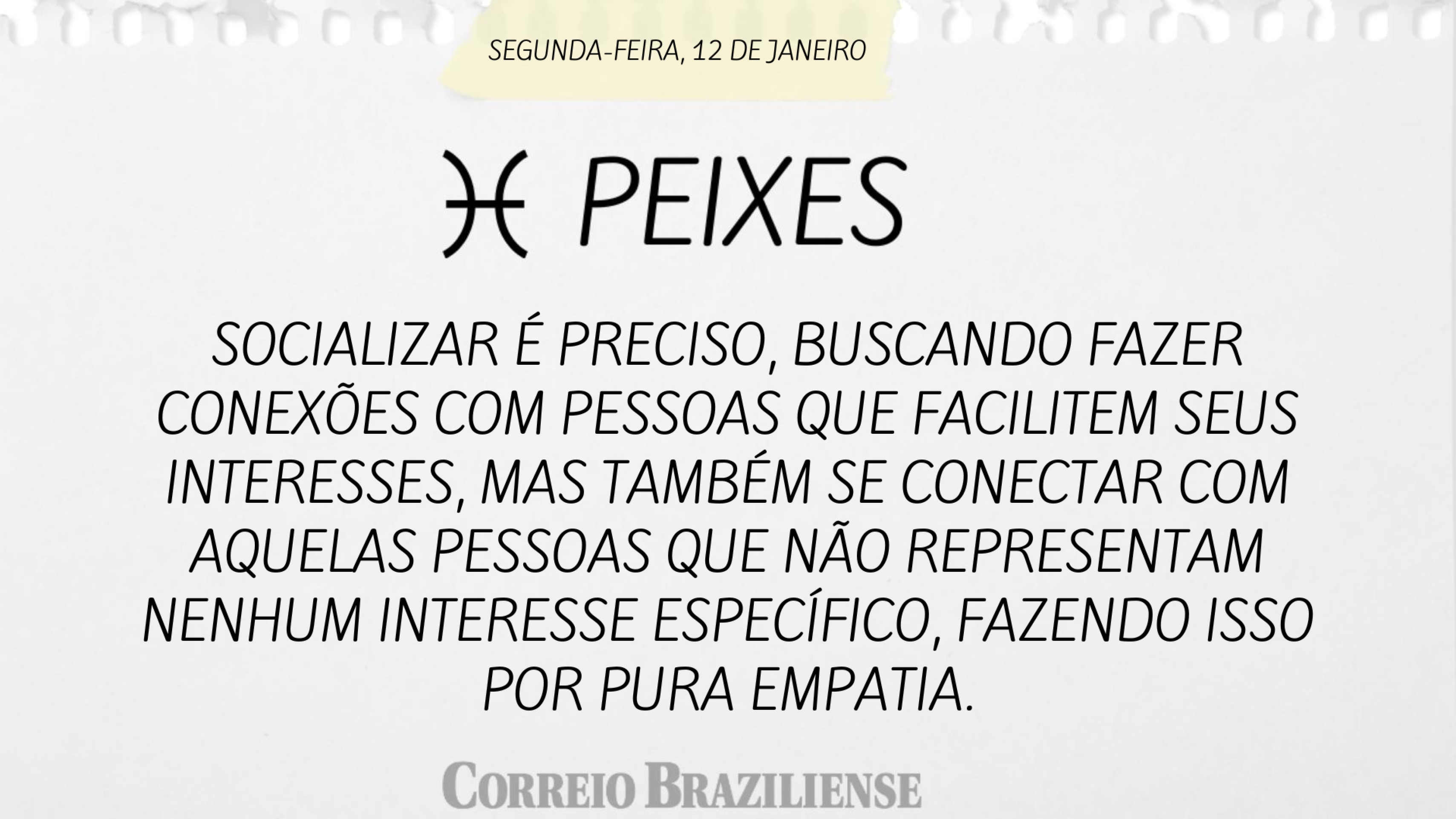 Hor&oacute;scopo desta segunda-feira