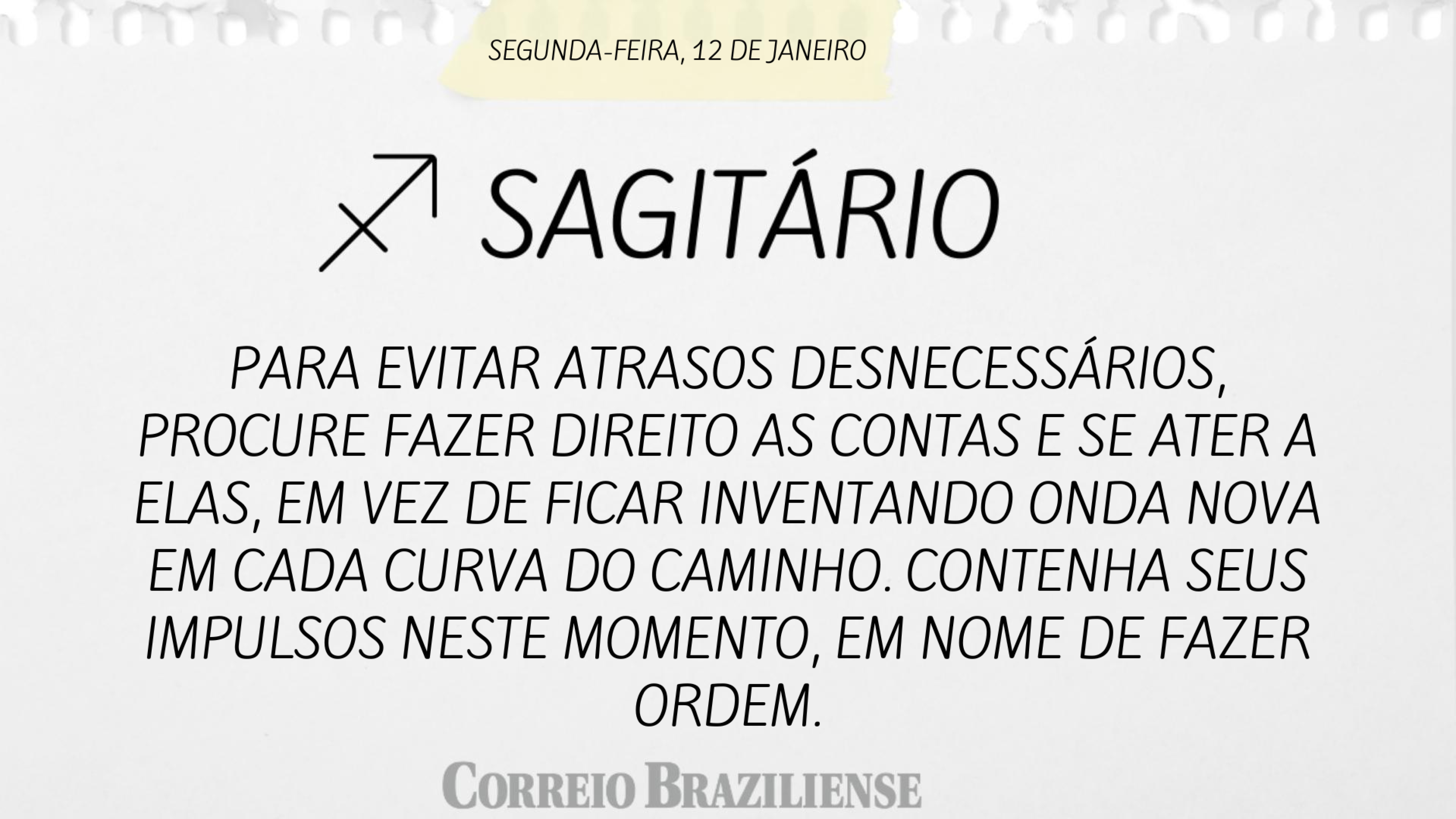 Hor&oacute;scopo desta segunda-feira