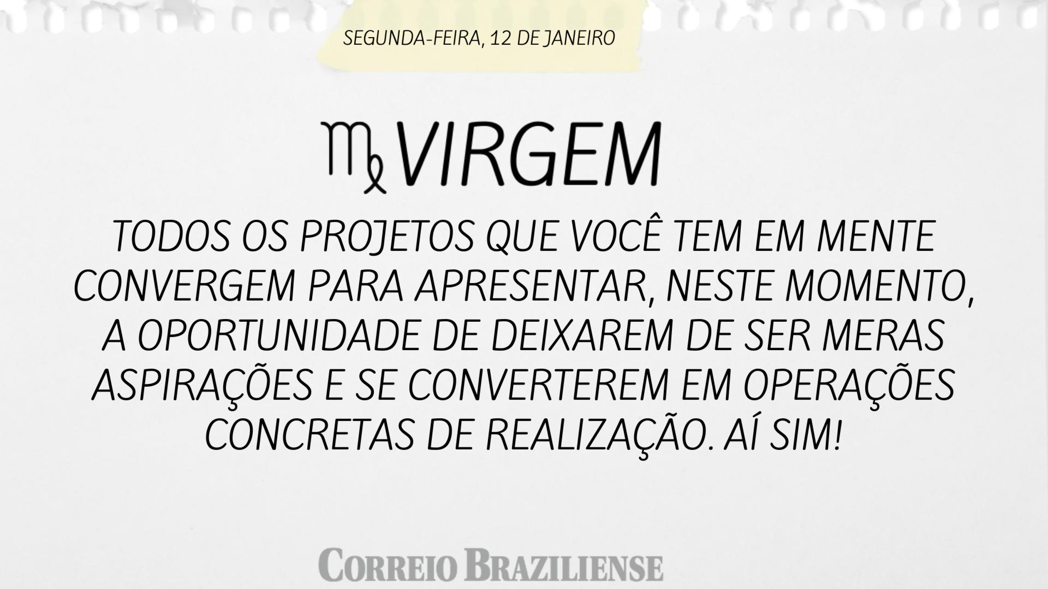 Hor&oacute;scopo desta segunda-feira
