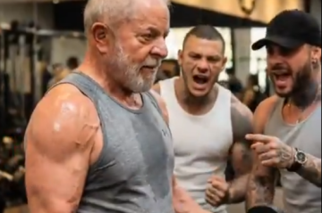 Vídeo produzido por inteligência artificial mostra Lula treinando para uma maratona -  (crédito: Reprodução/redes sociais )