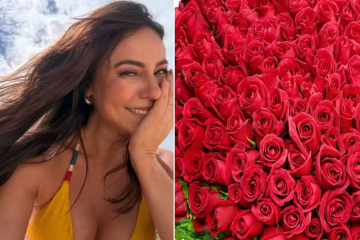 Paolla recebe mil rosas de admirador secreto -  (crédito: Reprodução/Jornal Extra)