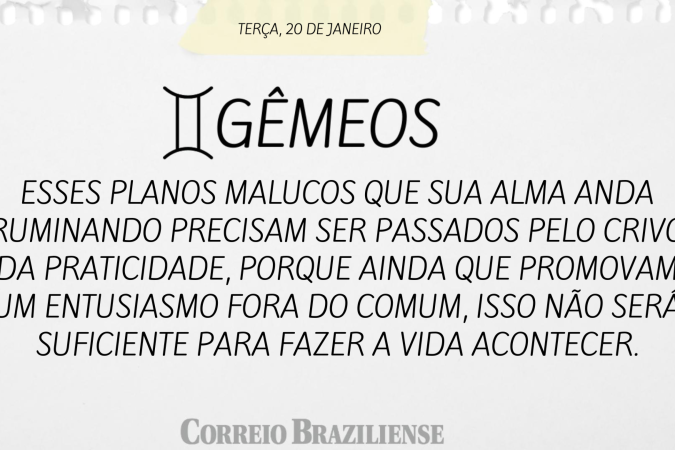 Horóscopo | 20 de janeiro 