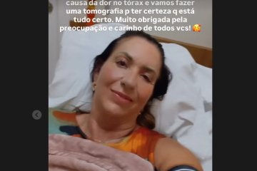 A mãe da influenciadora Virgínia Fonseca, Margareth Serrão, hospitalizada em Goiânia (GO) -  (crédito: Reprodução / Instagram / @margareth_serrao)