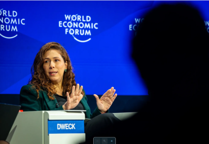 Dweck discursou nesta quarta-feira (21/1) no Fórum Econômico Mundial, em painel sobre crescimento econômico da América Latina -  (crédito: Acervo Digital/ Fórum Econômico Mundial/ Reprodução/GOV.BR) -Dweck discursou nesta quarta-feira (21/1) no Fórum Econômico Mundial, em painel sobre crescimento econômico da América Latina -  (crédito: Acervo Digital/ Fórum Econômico Mundial/ Reprodução/GOV.BR)
