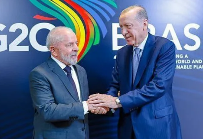 Lula e o presidente da Turquia, Recep Tayyip Erdogan -  (crédito: Ricardo Stuckert/PR) -Lula e o presidente da Turquia, Recep Tayyip Erdogan -  (crédito: Ricardo Stuckert/PR)