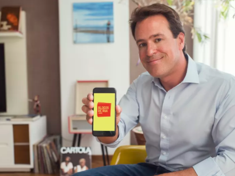 O criador do aplicativo e plataforma digital Blocos de Rua.com, Fábio Frazão  -  (crédito: Divulgação)