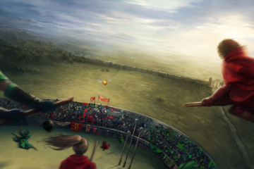 Cena de quadribol em Harry Potter -  (crédito: Reprodução/X)