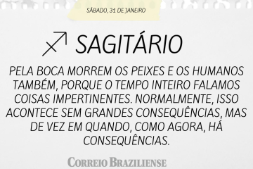 Horóscopo deste sábado
