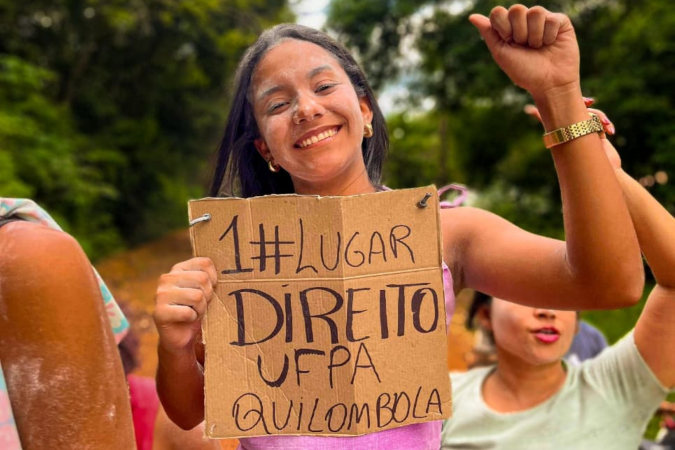 Olívia Natalina, 18, comemora aprovação em direito pela UFPA -  (crédito: Arquivo pessoal)