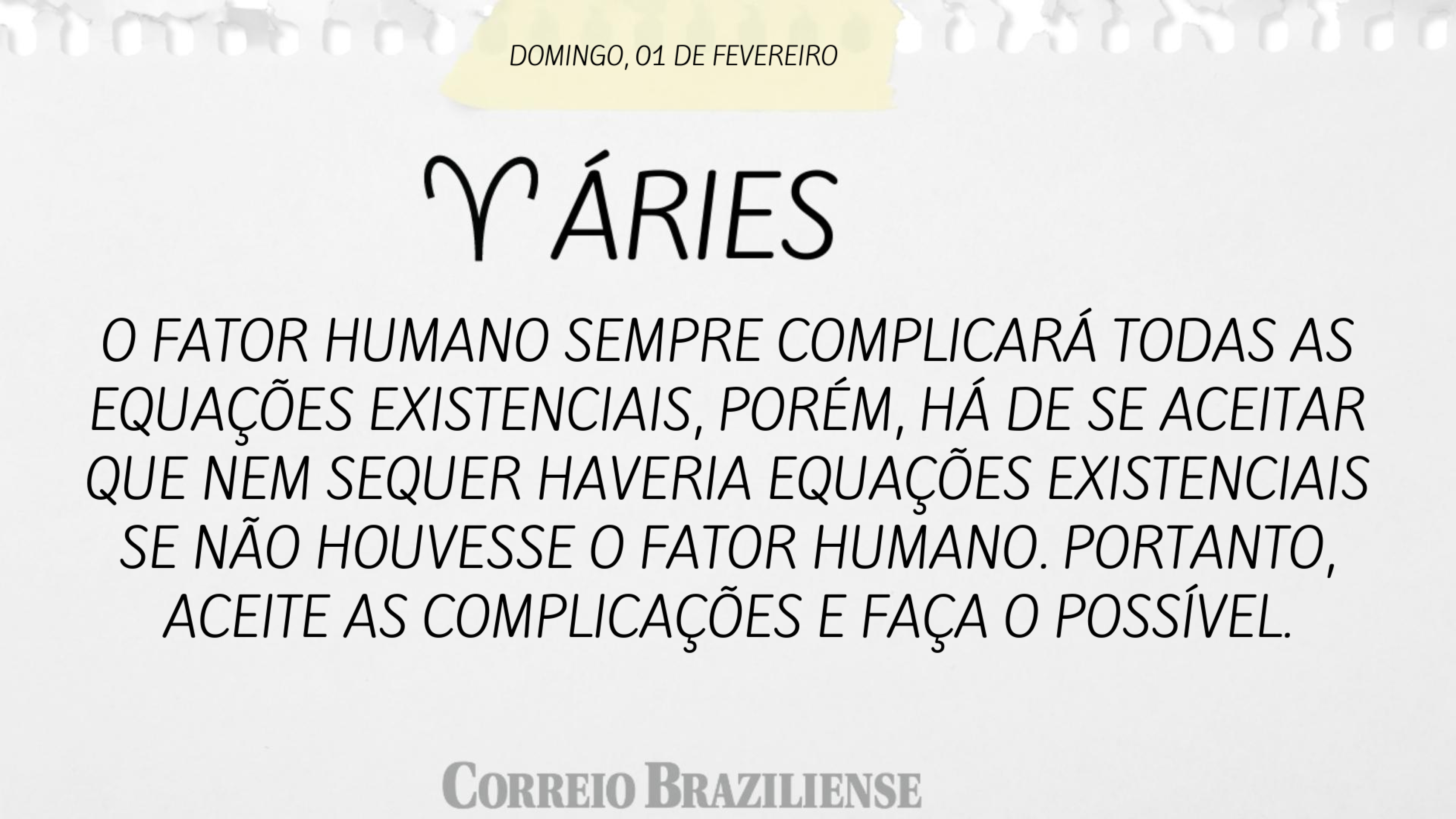 Hor&oacute;scopo deste domingo