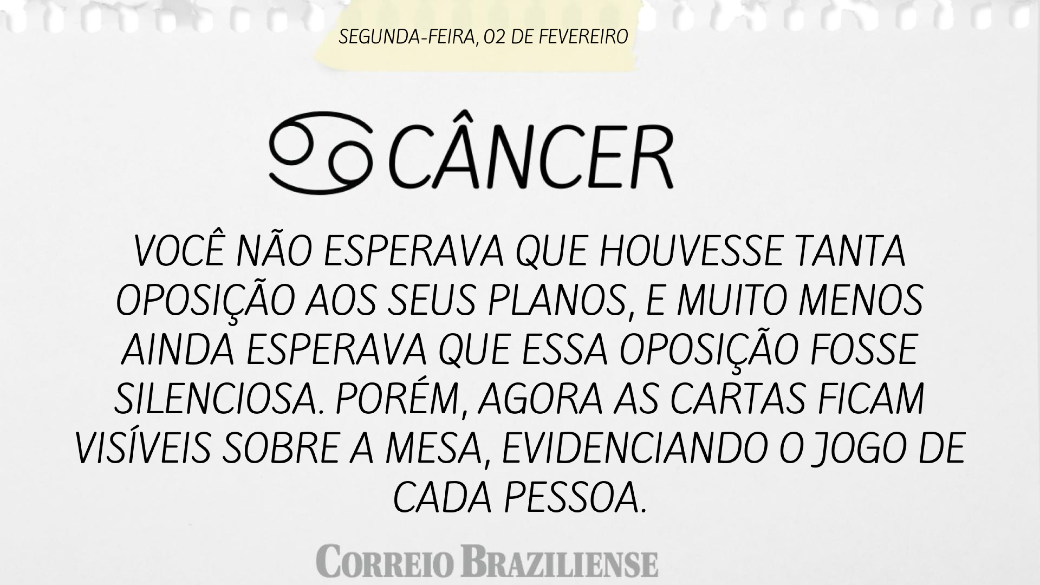 Hor&oacute;scopo desta segunda-feira 