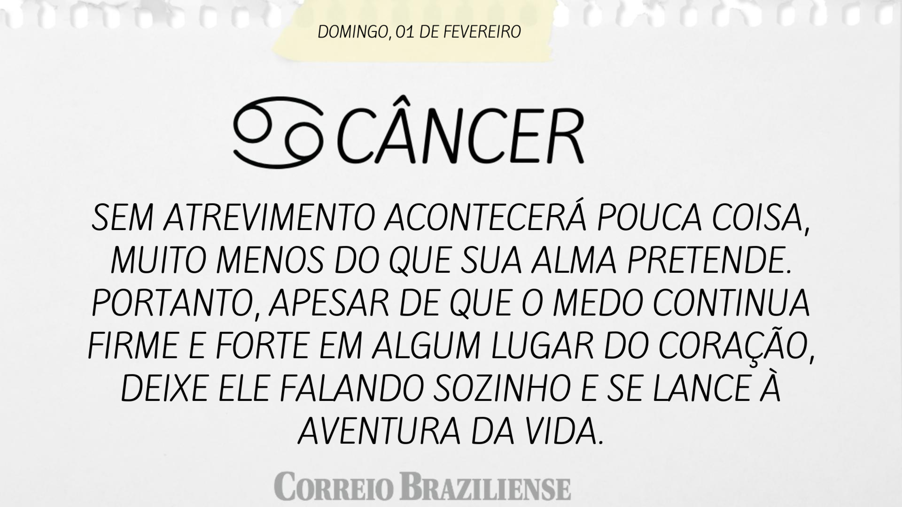 Hor&oacute;scopo deste domingo