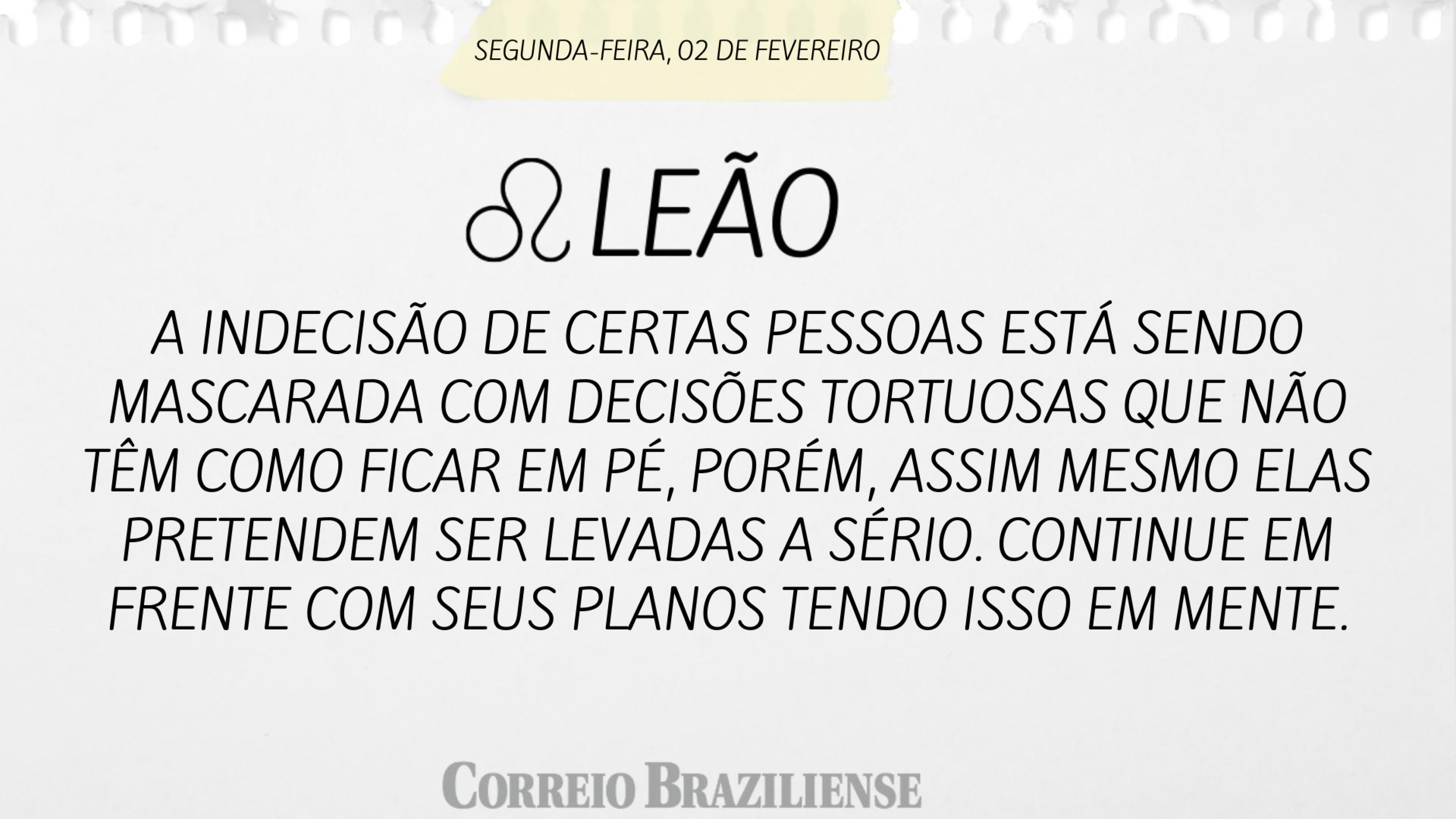 Hor&oacute;scopo desta segunda-feira 