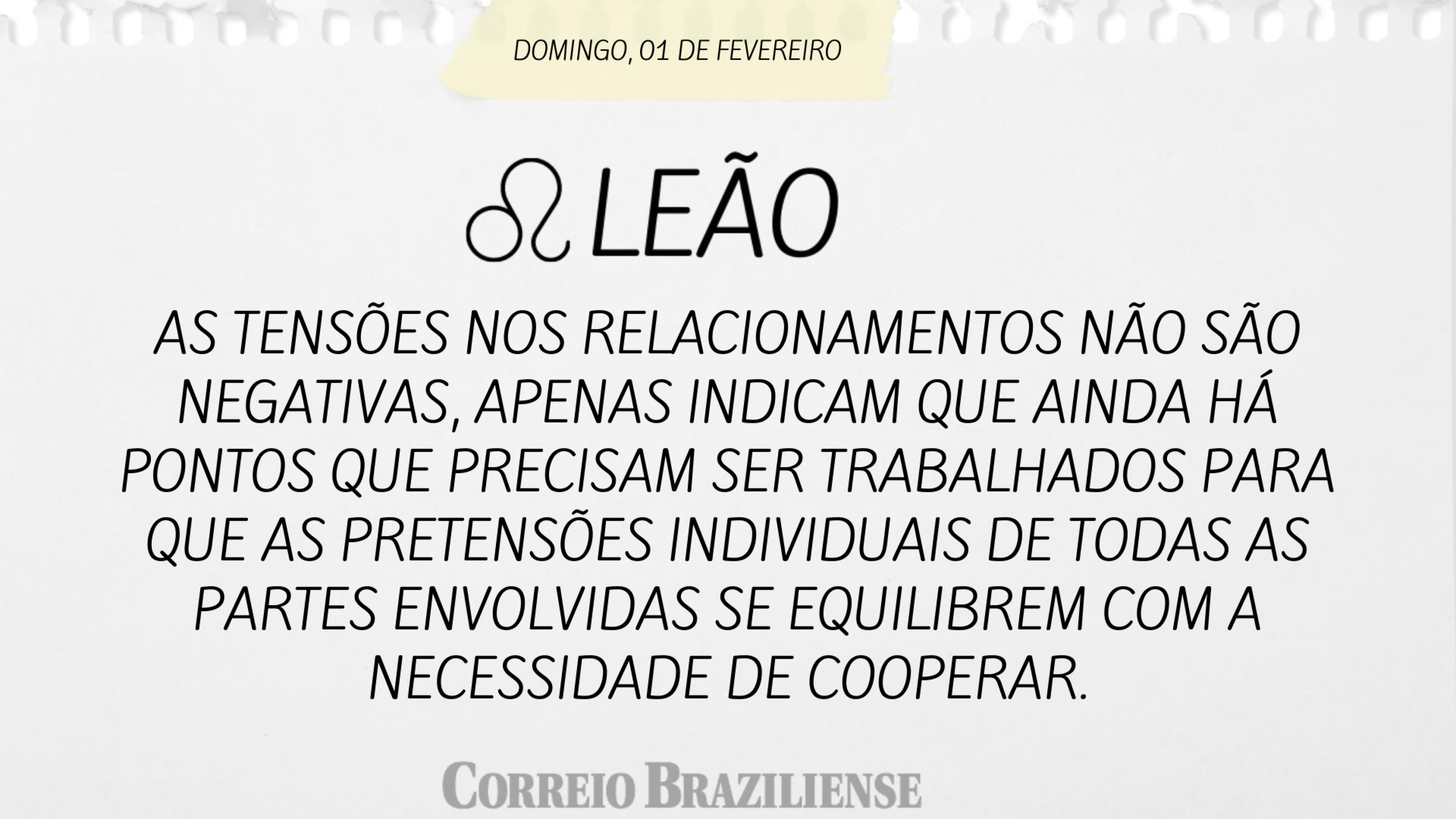 Hor&oacute;scopo deste domingo