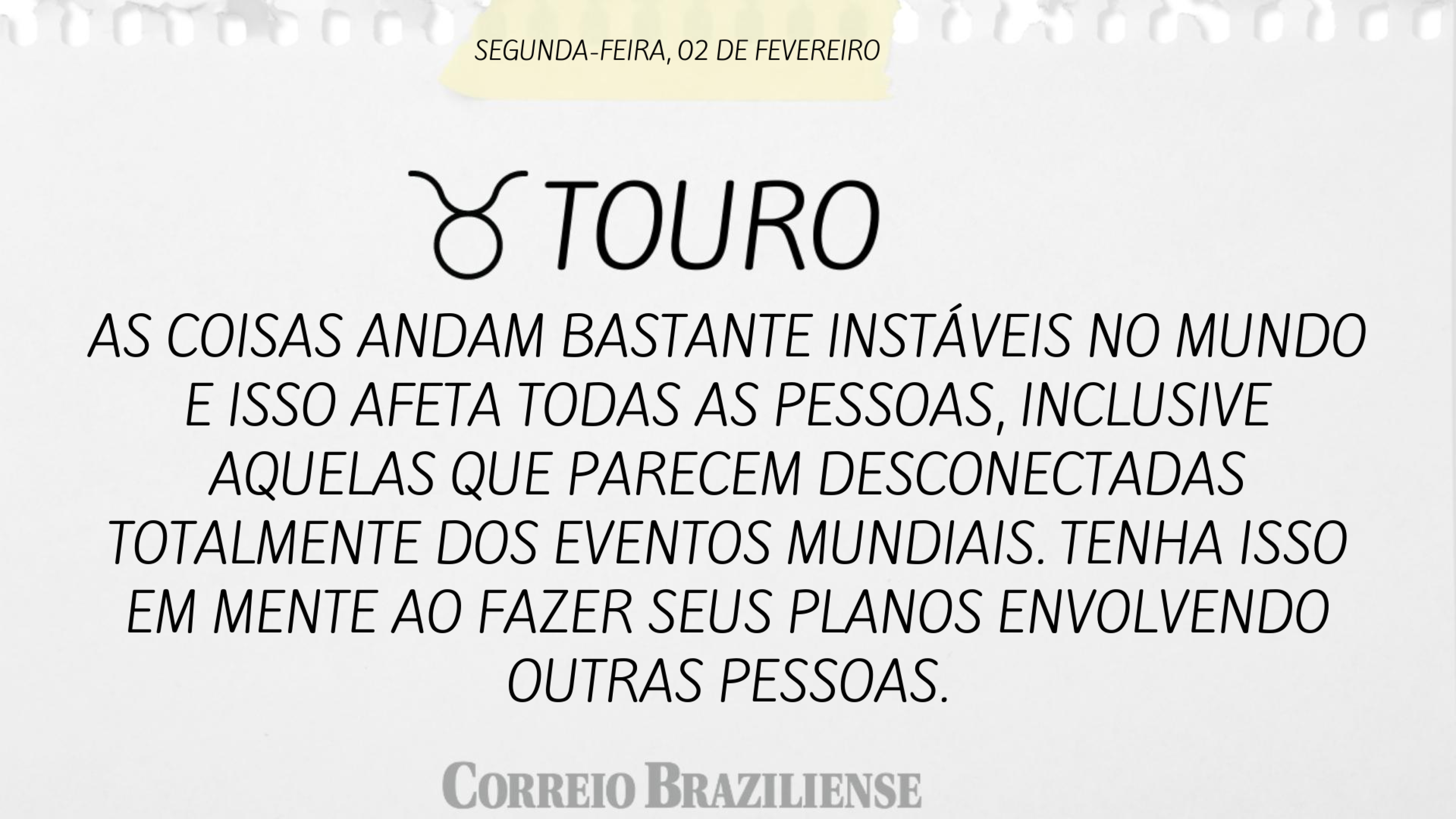 Hor&oacute;scopo desta segunda-feira 