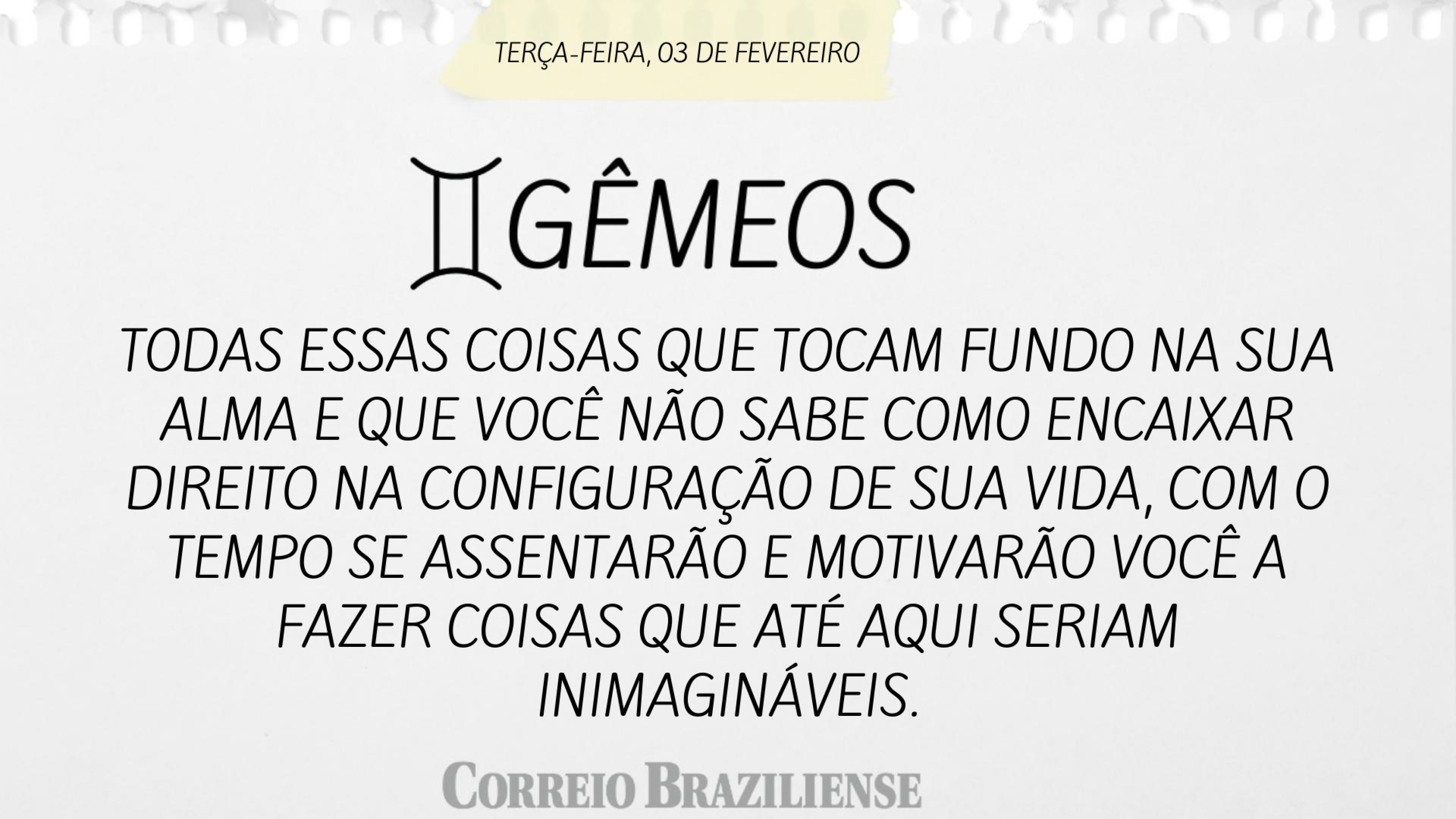 Hor&oacute;scopo desta ter&ccedil;a