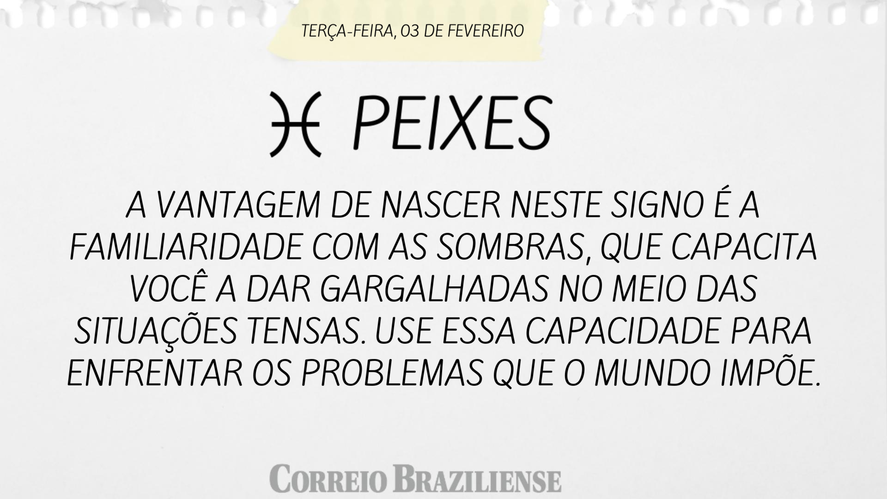 Hor&oacute;scopo desta ter&ccedil;a