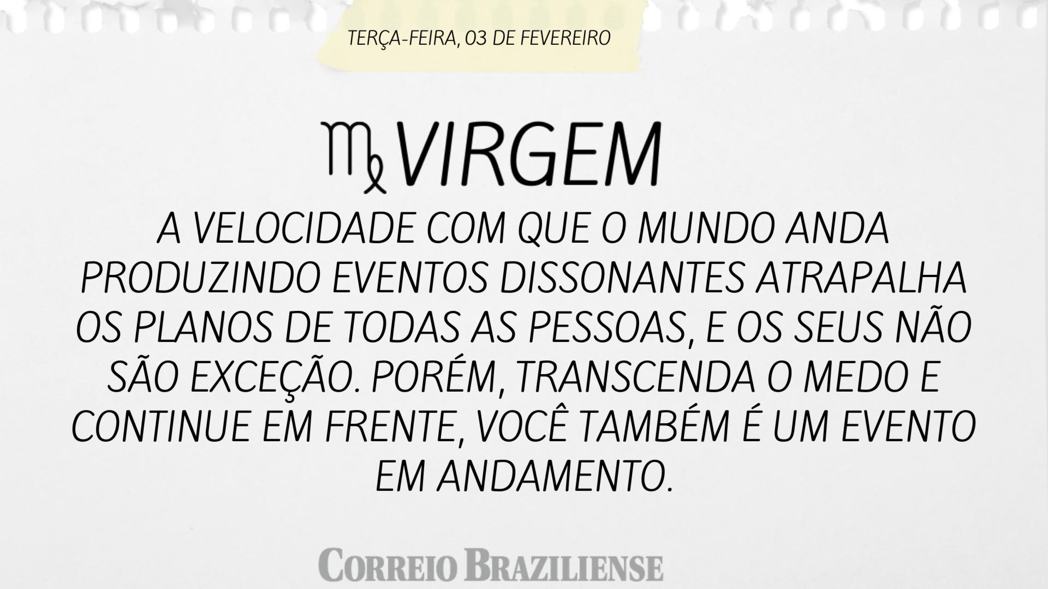 Hor&oacute;scopo desta ter&ccedil;a