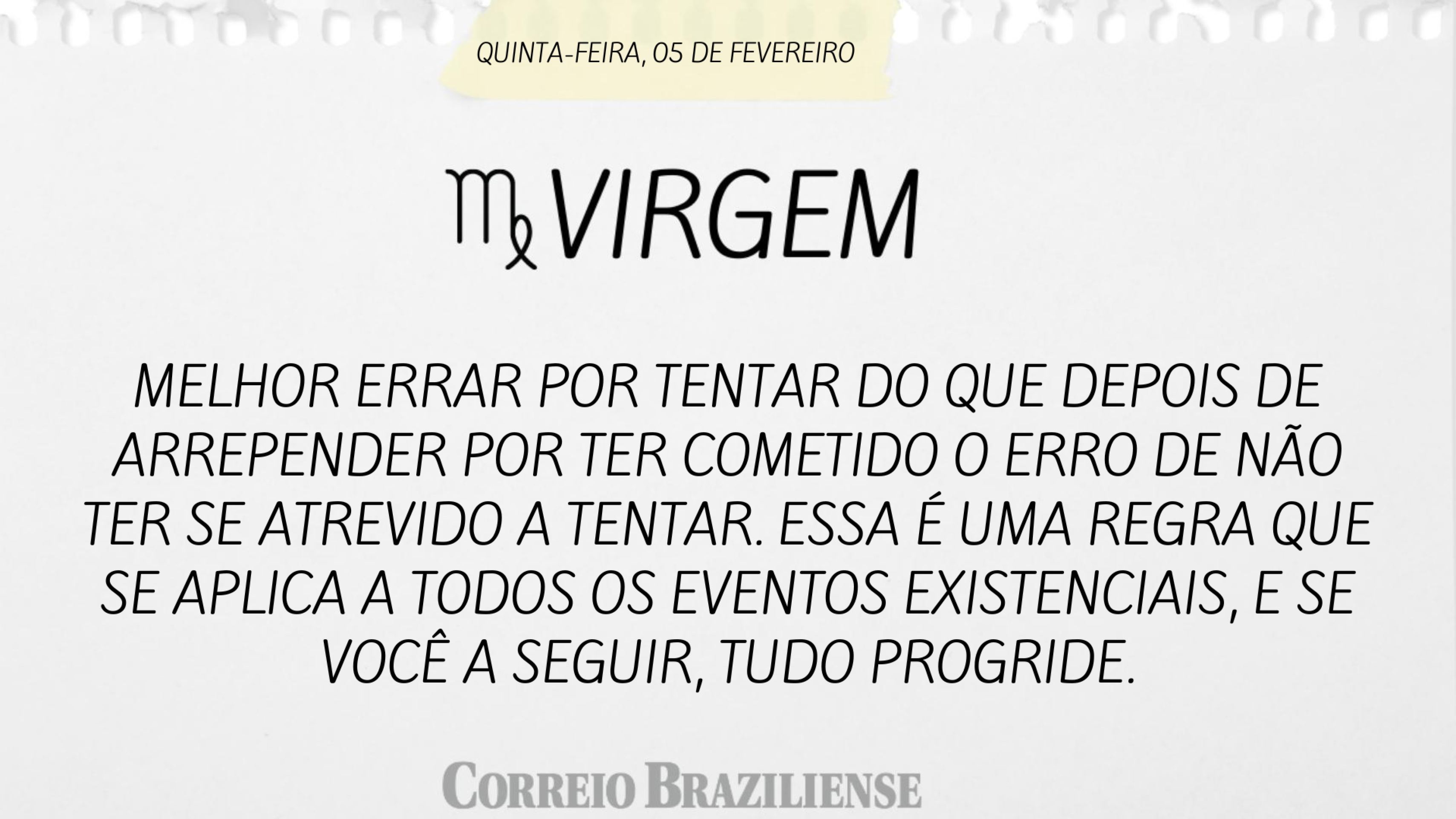 Hor&oacute;scopo desta quinta