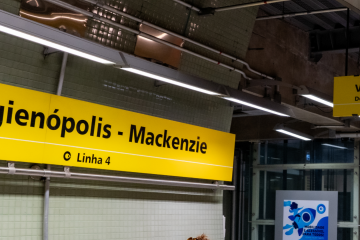 Esta&ccedil;&atilde;o do Metr&ocirc; Higien&oacute;polis-Mackenzie -  (crédito: Reprodu&ccedil;&atilde;o/Google)