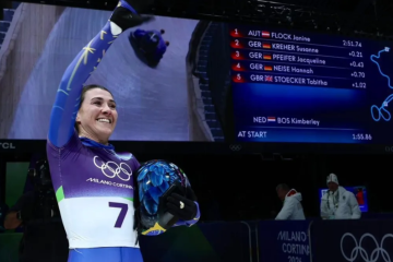 A piloto de skeleton brasileira, Nicole Silveira - (crédito: Divulgação/Time Brasil) A piloto de skeleton brasileira, Nicole Silveira - (crédito: Divulgação/Time Brasil)